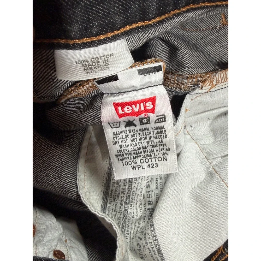 Levi's 501 XX Jeans Mens 34x31 Dark Wash Straight Leg Button Fly 100% Cotton